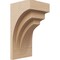 Ekena Millwork 6"W x 6"D x 12"H Wide Rockford Rough Cedar Woodgrain TimberThane Corbel, Primed Tan CORUR06X06X12ROCRCPR - alternate 1